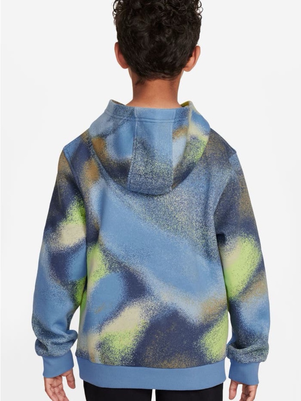 Nike Kids Blue, Green & Print Pullover Hoodie - Picture 2 of 4